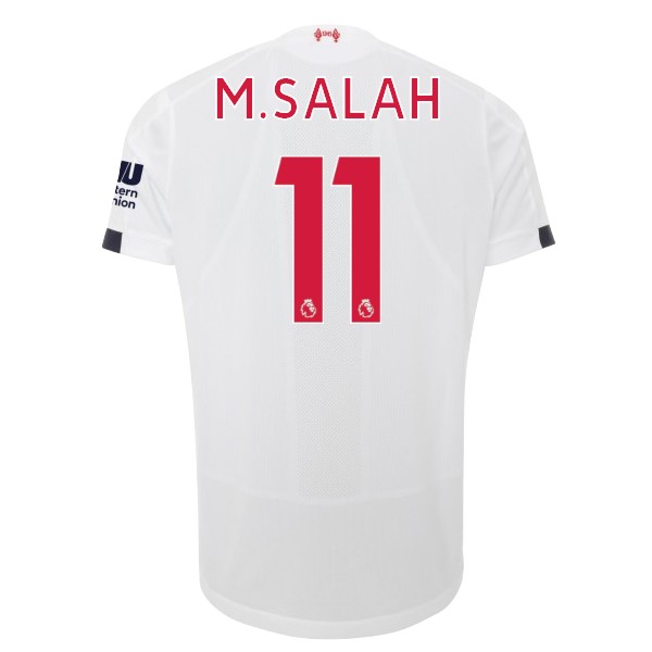 Camiseta Liverpool NO.11 M.Salah Segunda equipo 2019-20 Blanco